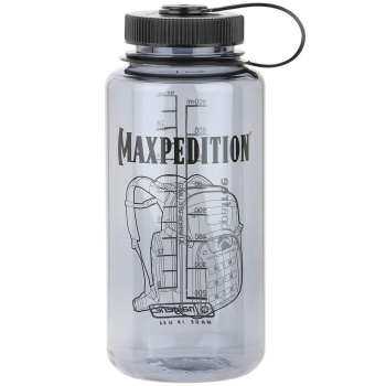 Wide-mouth Nalgene Bottle, 1 L, Dark Grey, Maxpedition