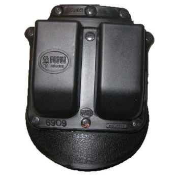 Holster for 2 double-row magazines 9mm, rotary paddle, Fobus