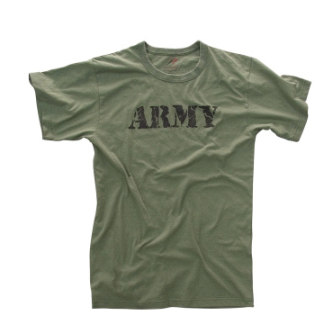 Vintage 'Army' T-Shirt, Olive, Rothco