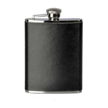 BasicNature Hip flask 'Leather', 180 ml, Reliance