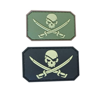 PVC nášivka Pirate Skull