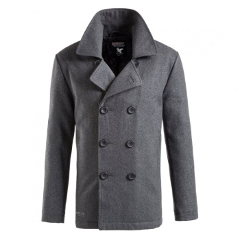 Men's navy coat Pea Coat, Surplus, Anthracite, L