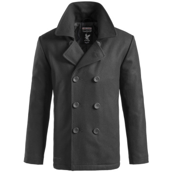 Men's navy coat Pea Coat, Surplus