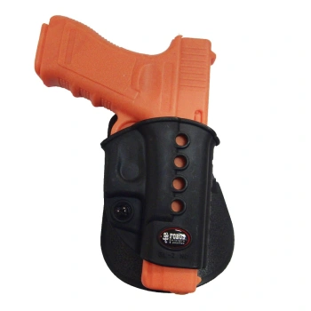 Glock 17 and Glock 19 pistol holster, rotary paddle, Fobus