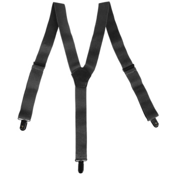 Suspenders with clips, Black, Mil-Tec