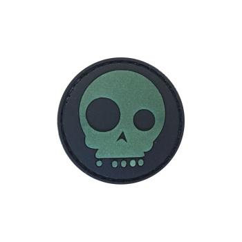 PVC nášivka MediEvil Skull, svítící