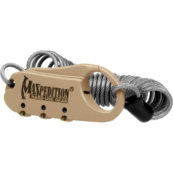 Steel Cable Lock, Tan, Maxpedition