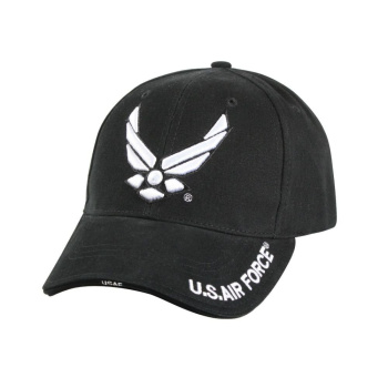 Kšiltovka Deluxe Low Profile Air Force Wing, Rothco, černá