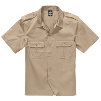 Men's US shirt, short sleeve, Brandit, Khaki, S
