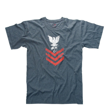 Vintage ''Naval Rank Insignia'' T-Shirt, blue, Rothco