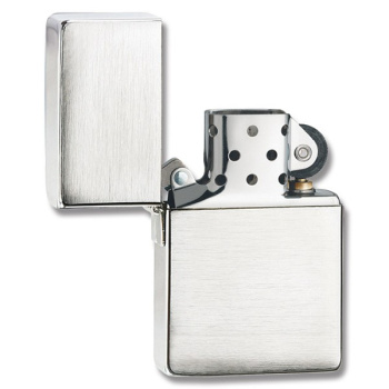 Zippo Lighter, Matt Chrome