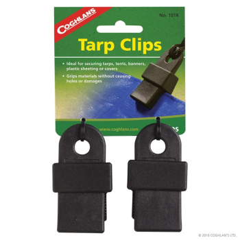 Universal clips for tarp or tent, 2 pieces, Coghlan