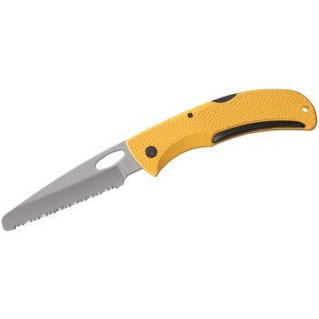 Gerber E-Z Out Rescue Folding Knife - Yellow, Full Serration, Blunt Tip