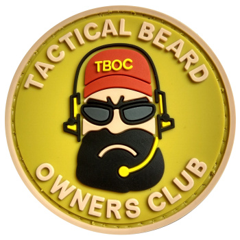 PVC patch ""Tactial Beard Owners Club""
