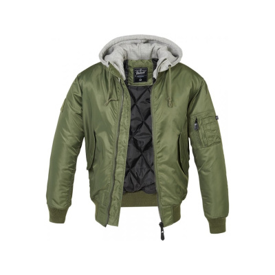 Pánská zimní bunda MA1 Sweat Hooded, Brandit, Olivová, XL