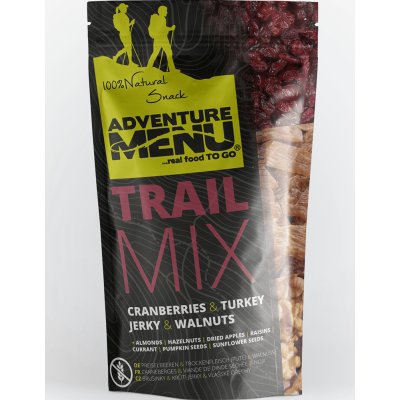Trail Mix - brusinka, krůtí jerky, vlašské ořechy, 50 g, Adventure Menu