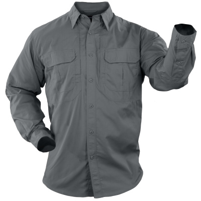 Pánská košile TacLite PRO Shirt, 5.11, dlouhý rukáv, Storm, M, standardní