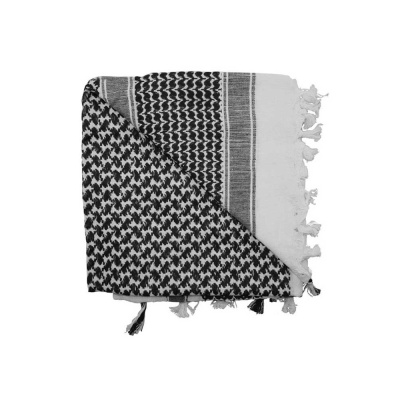 Shemagh Tactical Desert Scarf, Black-white, Rothco