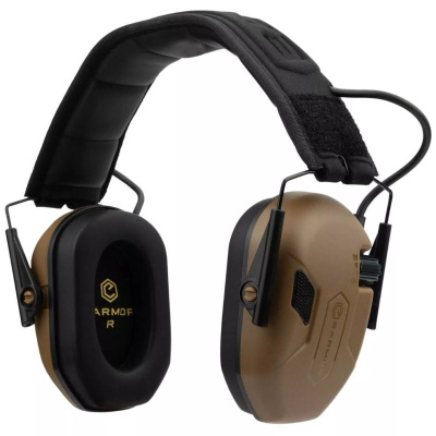 M300A Electronic Headphones, Earmor, Coyote Brown