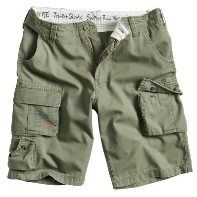 Kraťasy Surplus Trooper Shorts, olivová, 2XL
