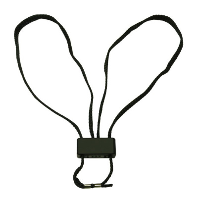 Disposable textile handcuffs ESP, 5 pcs, black