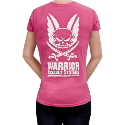 Lady-Fit T-shirt, Warrior, Hot pink, S