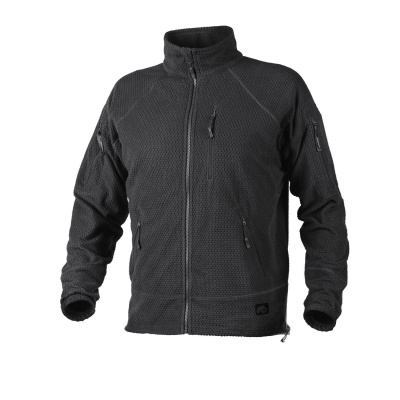 Alpha Tactical Jacket - Grid Fleece, Helikon, Black, L1