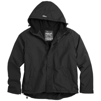Windbreaker Zipper Jacket, Surplus, Black, 3XL