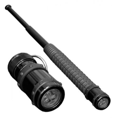 LED Flashlight for telescopic baton, end cap, ESP, 67 mm