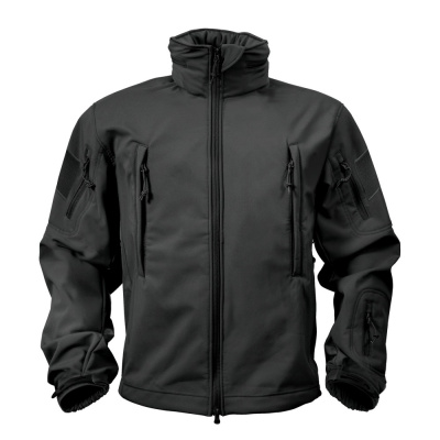 Special Ops Tactical Soft Shell Jacket, Rothco, Black, 2XL