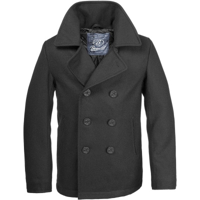 Pea Coat men's coat, Brandit, Black, 5XL