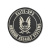 PVC Patch Logo Shield, black, Warrior