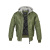 Men's winter jacket MA1 Sweat Hooded, Brandit, Olive / Grey, M