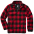 Teddyfleece Troyer Jacket, Brandit, red/black, 2XL