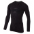 Thermal Shirt Seamless Merino, Moira, Long Sleeves, Black, M-L