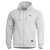 Phaeton Hood Zip Sweater, Pentagon, White, XL