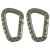 Plastic tactical carabiner, TacLink type, MFH, Olive