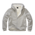 Sweatjacket Teddylining, Brandit, Grey Melange, 3XL
