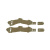 SPEAR - NERVE RAS ARC Rail - Black Rail Attachement System, Tan
