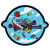 PVC Patch FPV Drone, Brand Element, Blue