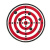 3D PVC nášivka "Target", 101 INC, červená