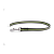 Rubberised Dog Lead, Dogtrace, Green Stripe