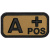 Velcro Patch - blood group 0- , Tan, MFH