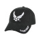 Deluxe Low Profile Air Force Wing Cap, black, Rothco