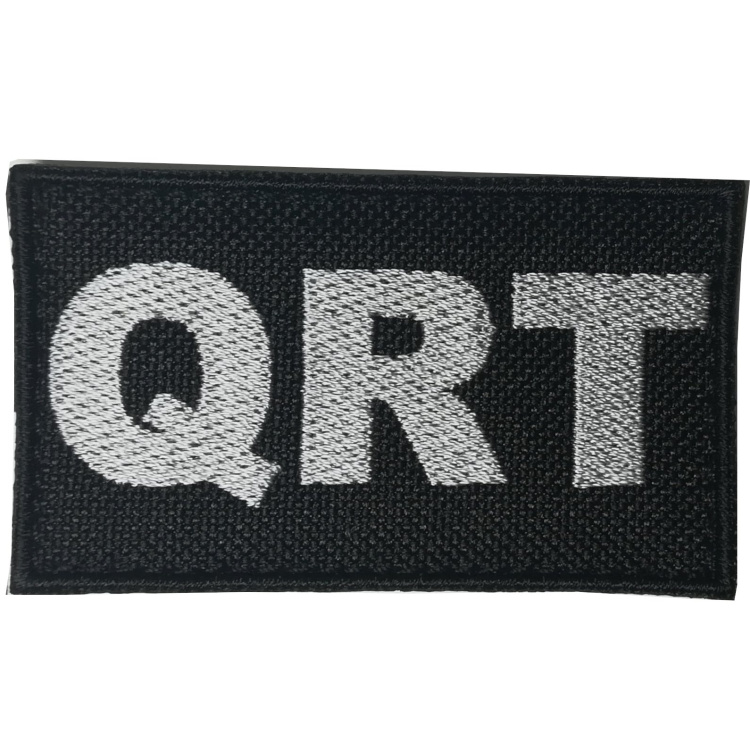 Nášivka QRT, černý podklad, ARMED PATCHES