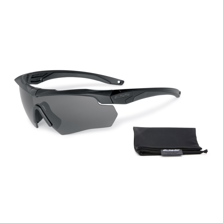 Ballistic Eyeshield Crossbow Black, Smoke Gray LS, ESS