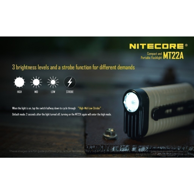 Svítilna NiteCore MT22A - Svítilna NiteCore MT22A