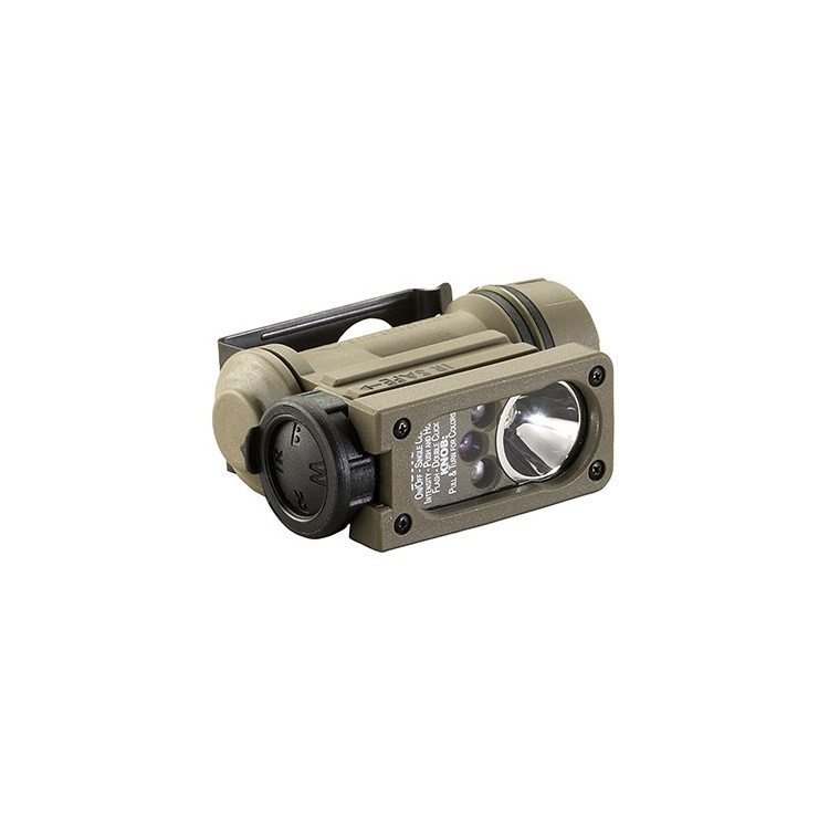 SIDEWINDER COMPACT ® II with Helmet Mount and Elastic Headstrap. Clam., Military model, Streamlight