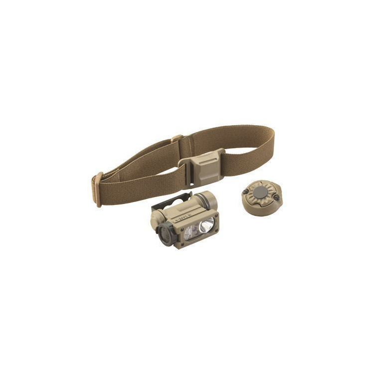 SIDEWINDER COMPACT ® II with Helmet Mount and Elastic Headstrap. Clam., Military model, Streamlight