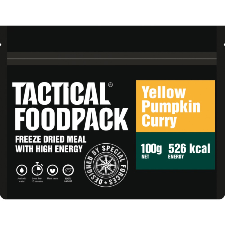Dehydrované jídlo - žlutá dýně na kari, Tactical Foodpack